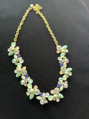 JCrew Brulee Pastel Crystal Necklace